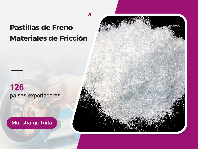 Fibras de vidrio cortadas para pastillas de freno